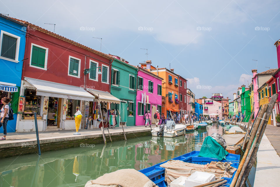 Canal street in burano