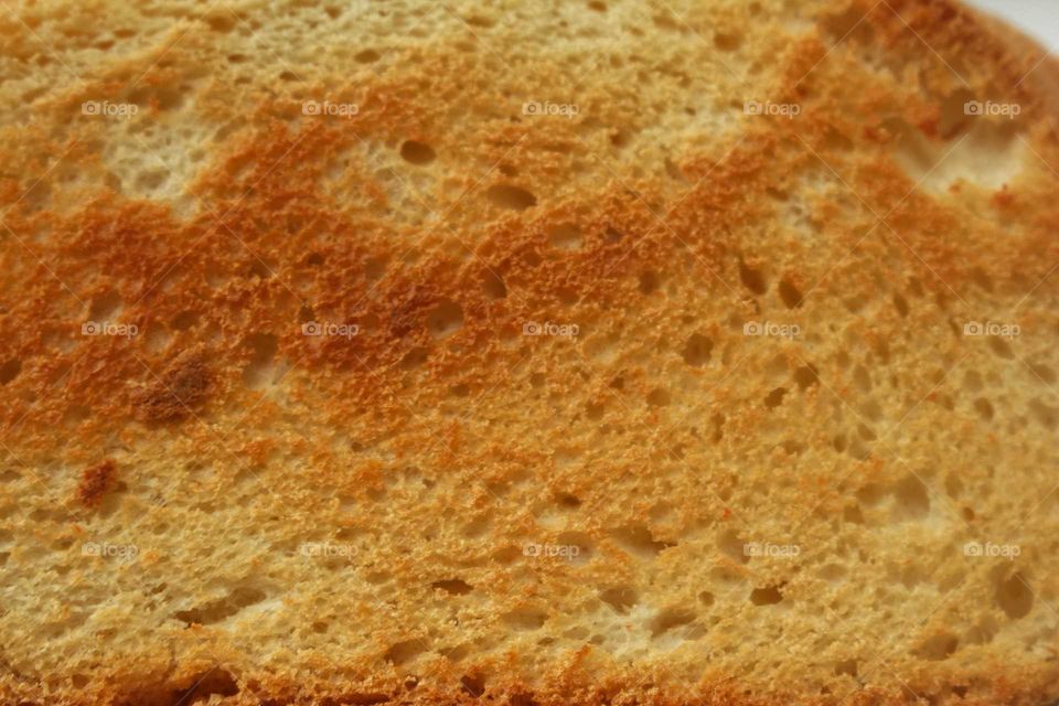 White bread fried toast texture