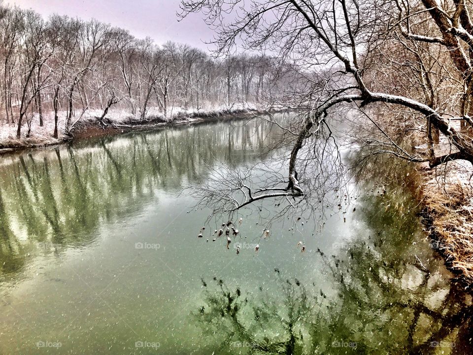 River in winter