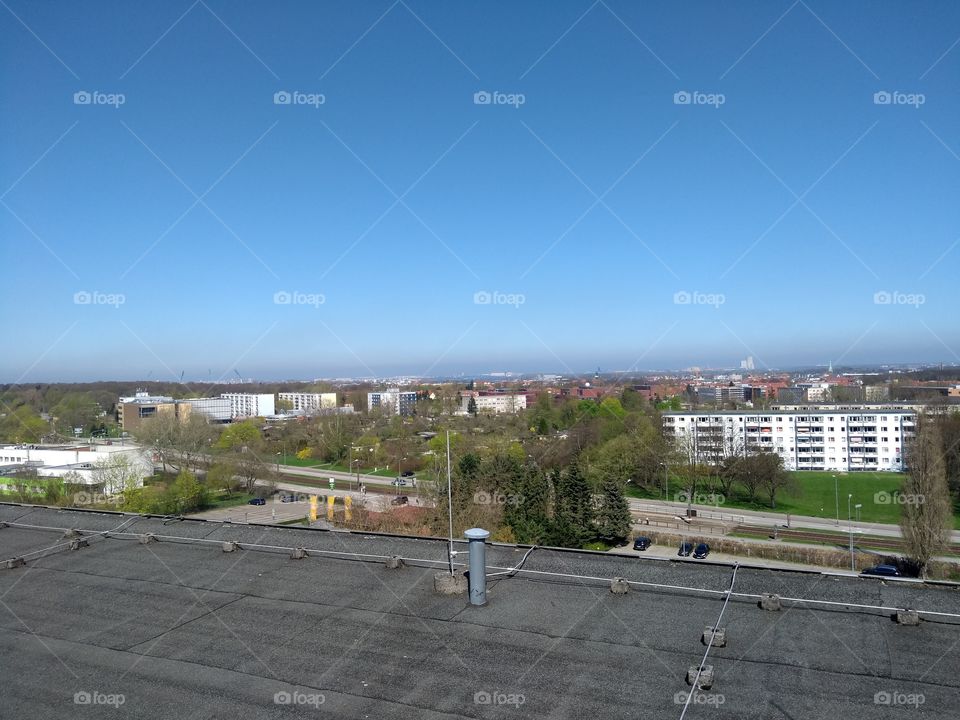 Rostock über Dach