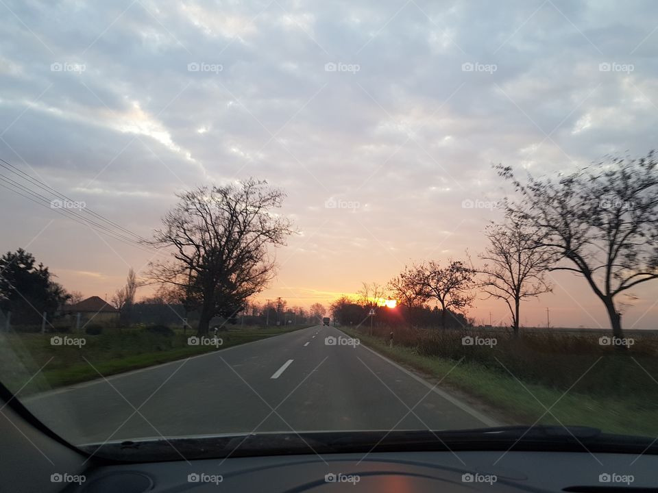 Road, Highway, Landscape, Car, Asphalt