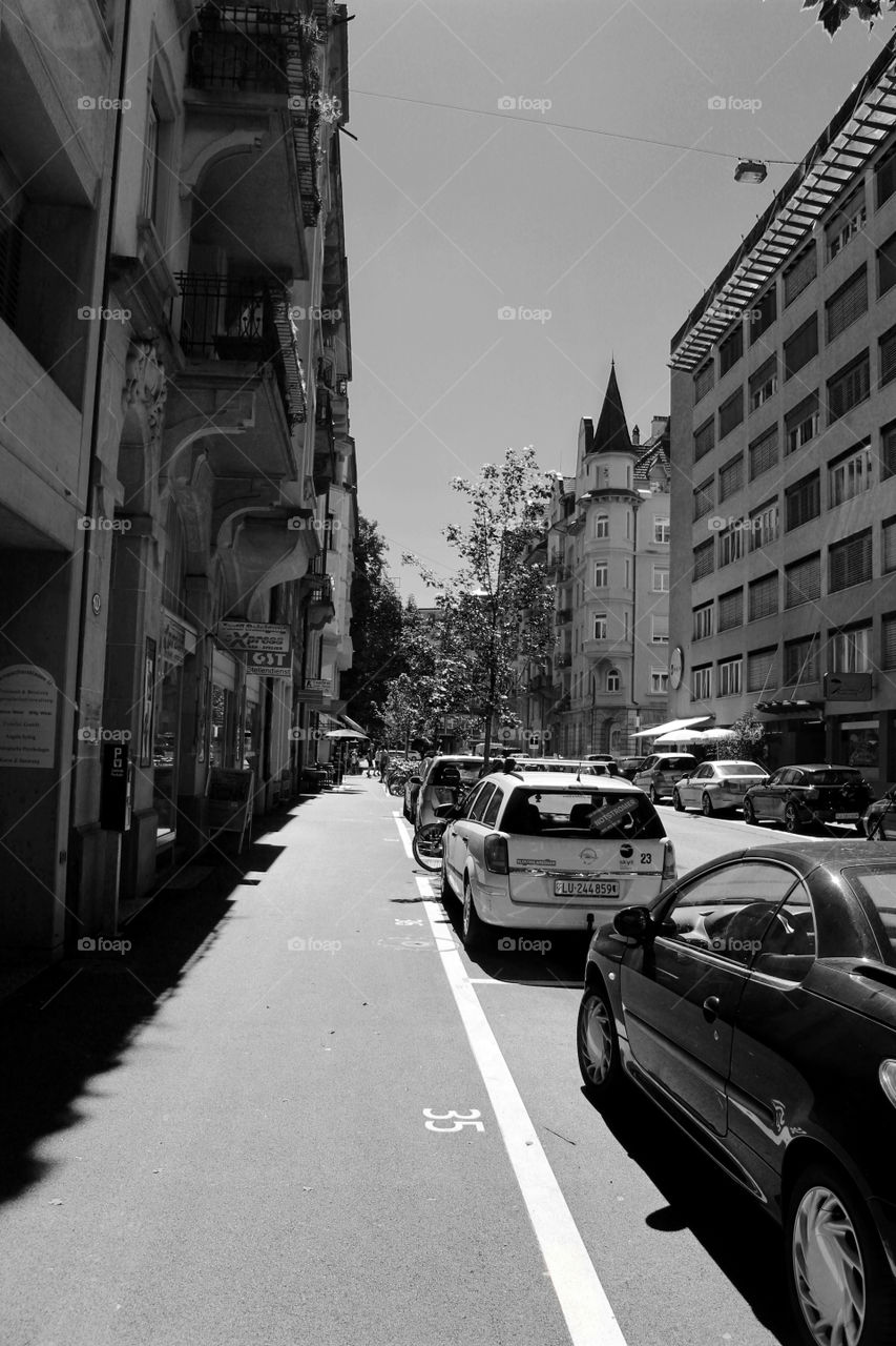 City street. 