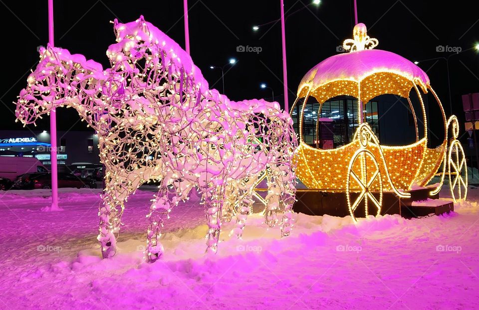 Barbie style 💕❄️ Winter time ❄️💕 Light installation💕❄️