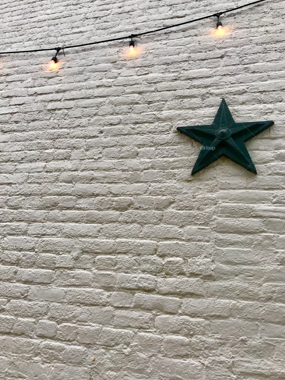 Old White Brick Wall