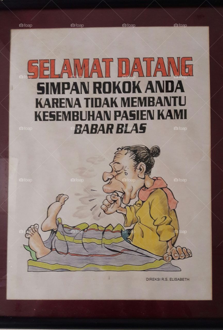 Welcome. 
Save your cigarettes for not helping our patients recover completely.