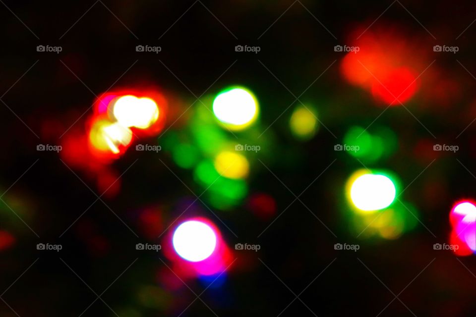 Blur of Christmas Lights