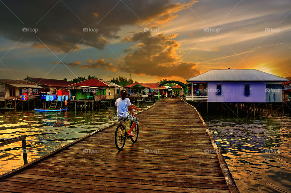 sunset at bontang koala