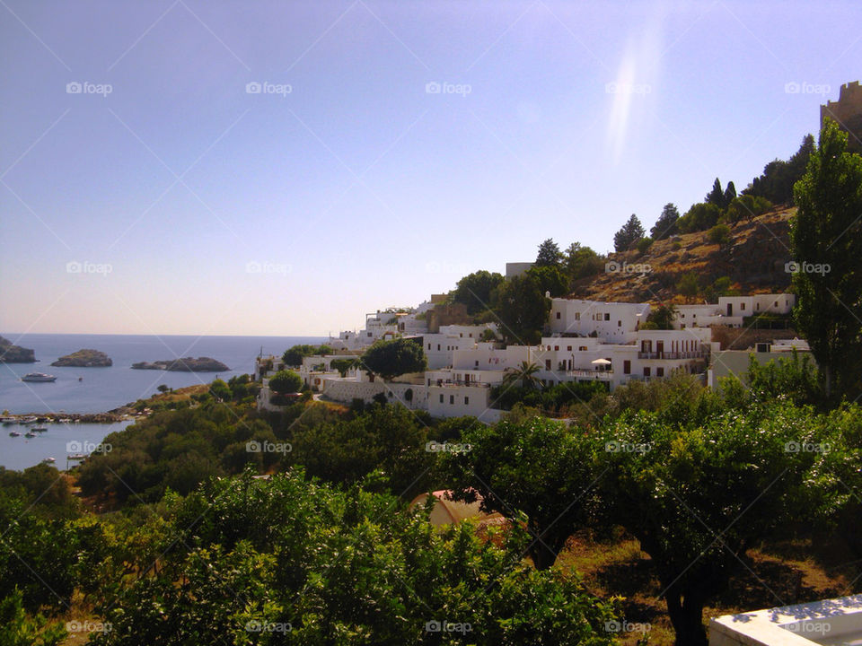 ocean view greece by litlit