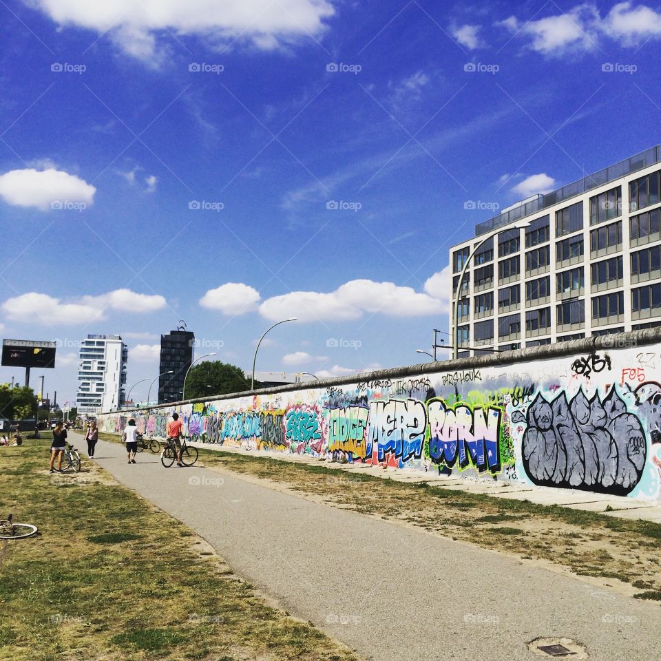 The other side of East Side Gallery, Berlin