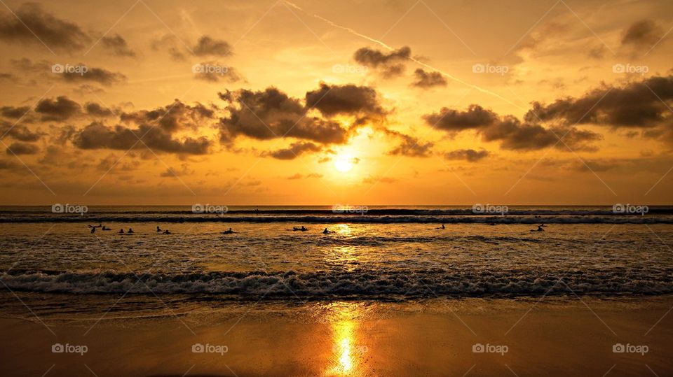 Sunset at Kuta Beach