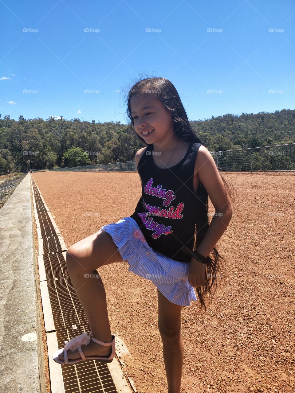In Australia Armadale water dumped with my daddy and mum