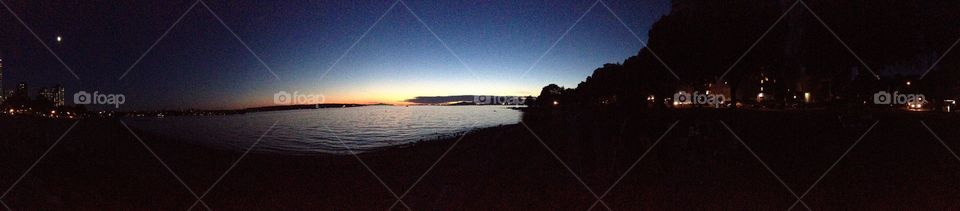 Panorama sunsets of Vancouver ~