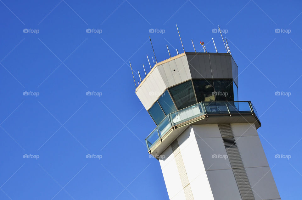 Air Traffic Control Tower. Burbank California. Bob Hope Airport.