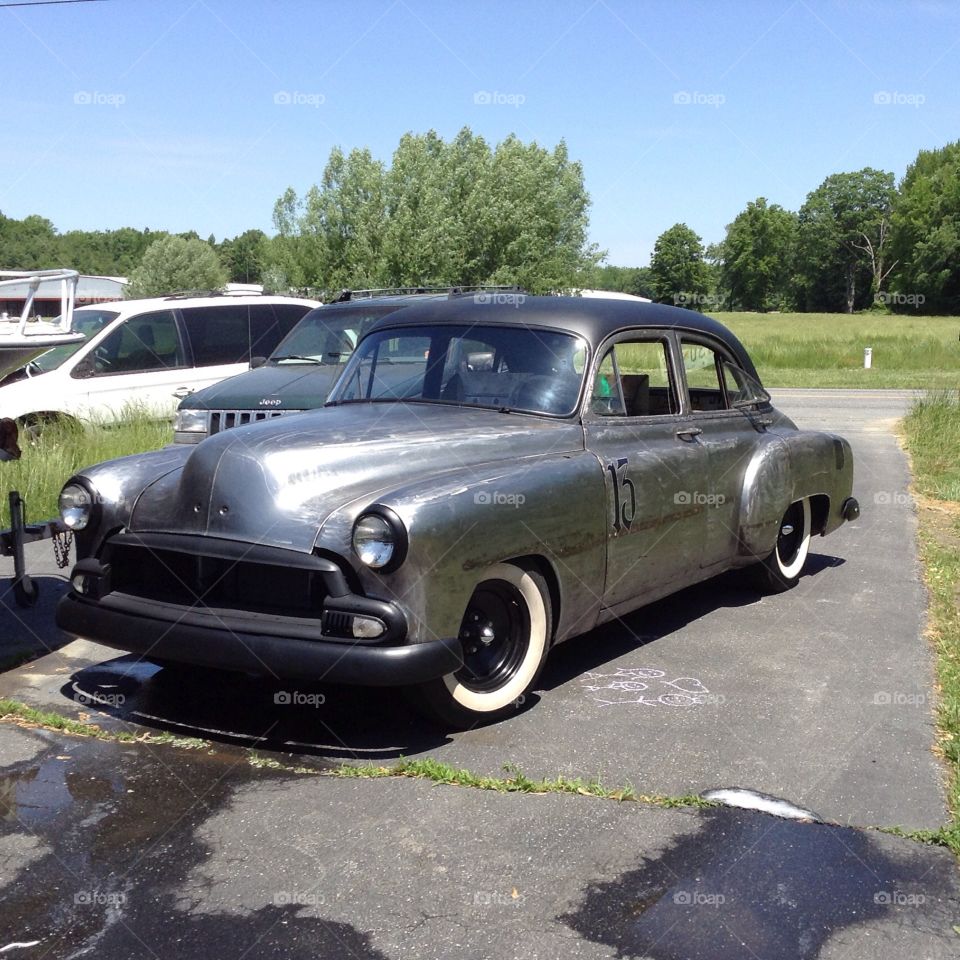 Work. My 51 Chevy style line rat rod that I built 
