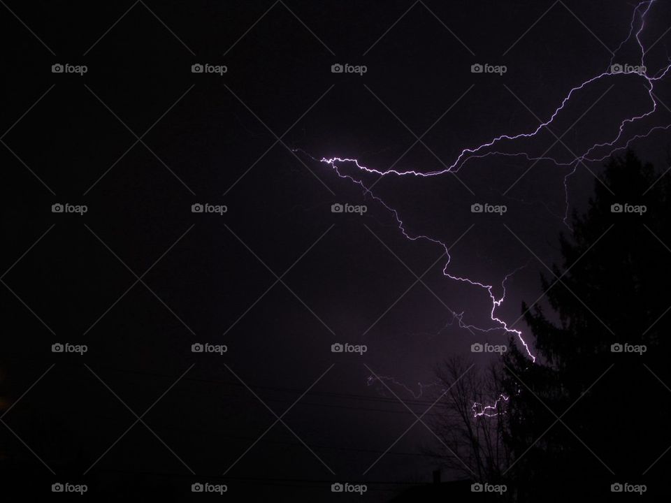 Lightning picture from Farrell Pennsylvania 