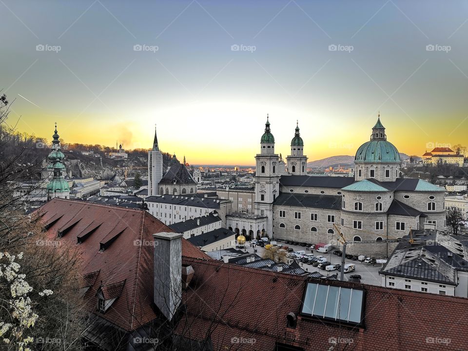 Sunset in Salzburg