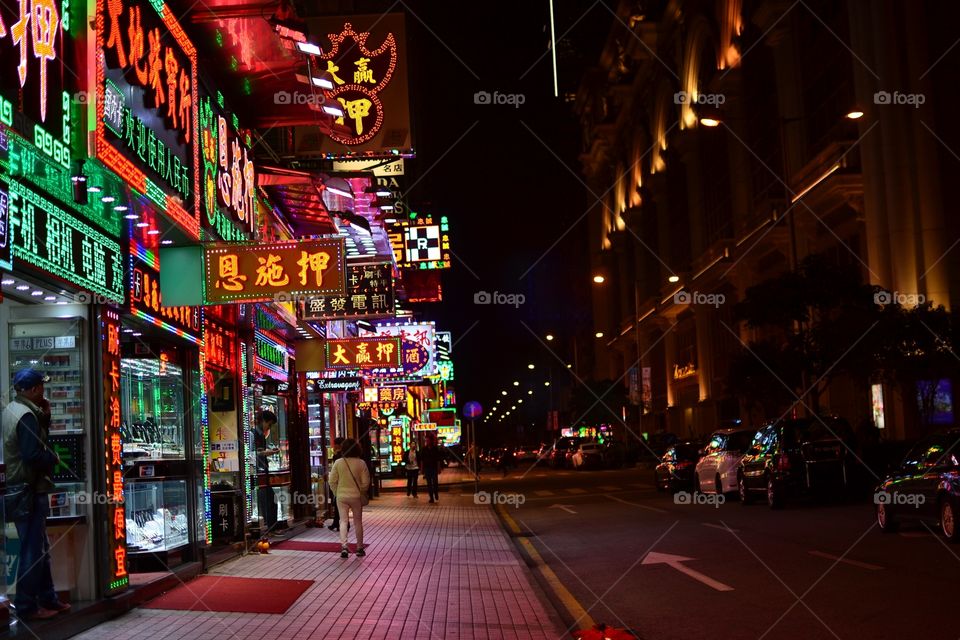 Macao Night Light. Macao