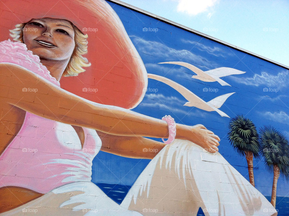 Mural in surfside beach South Carolina. 