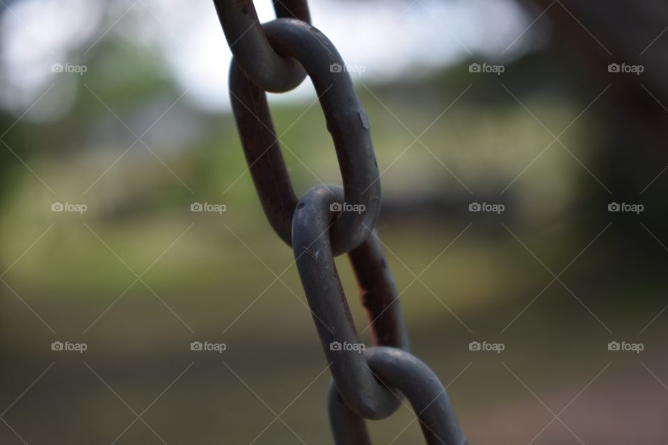 Rusty chain. 