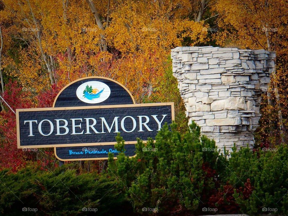 Tobermory Ontario in Autumn.