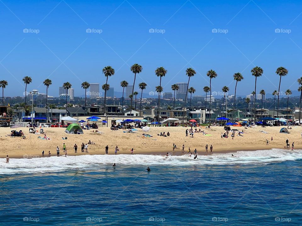 View of Balboa Beach from the Balboa Pier
