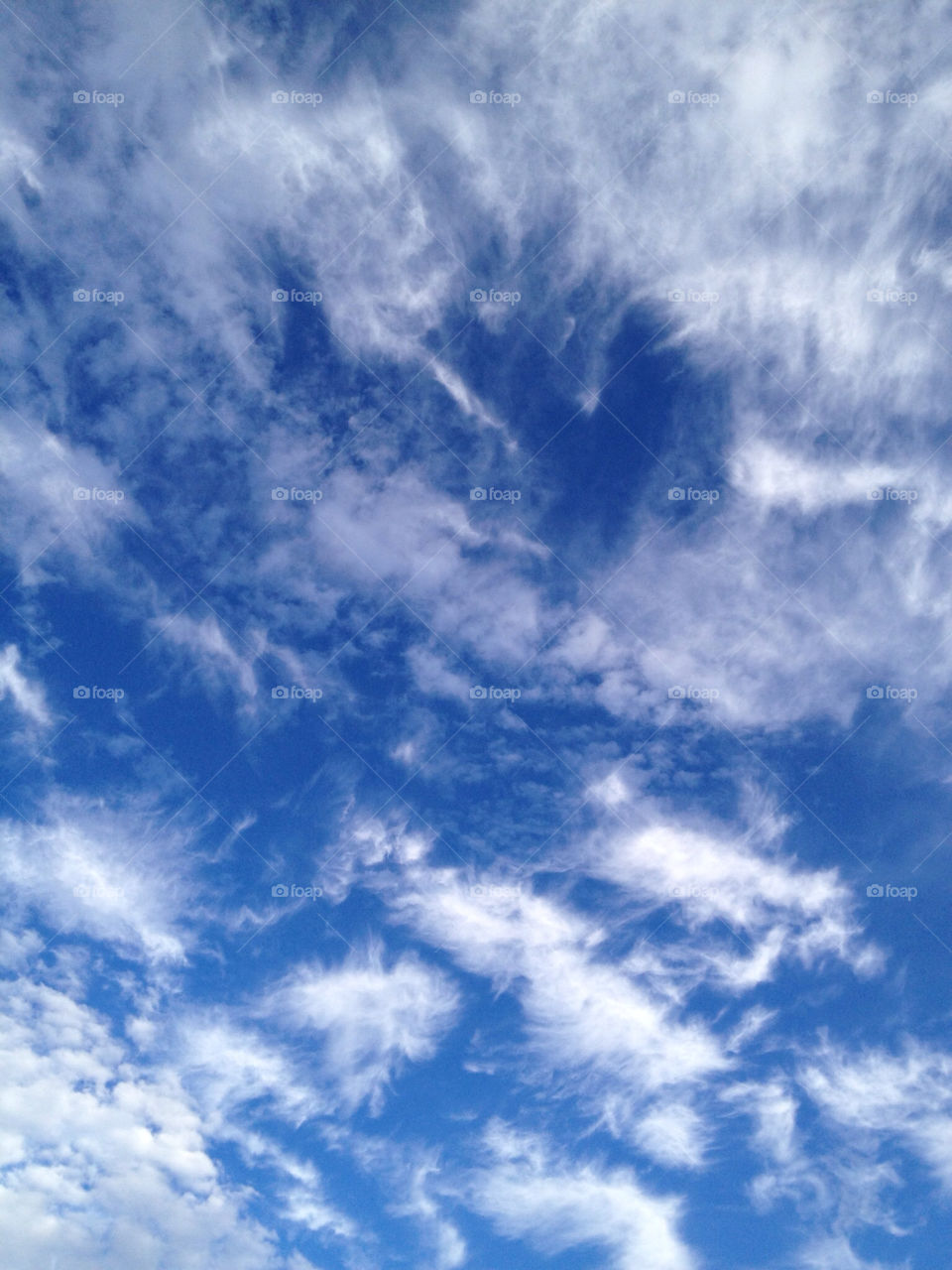 sky blue clouds marin by moluha