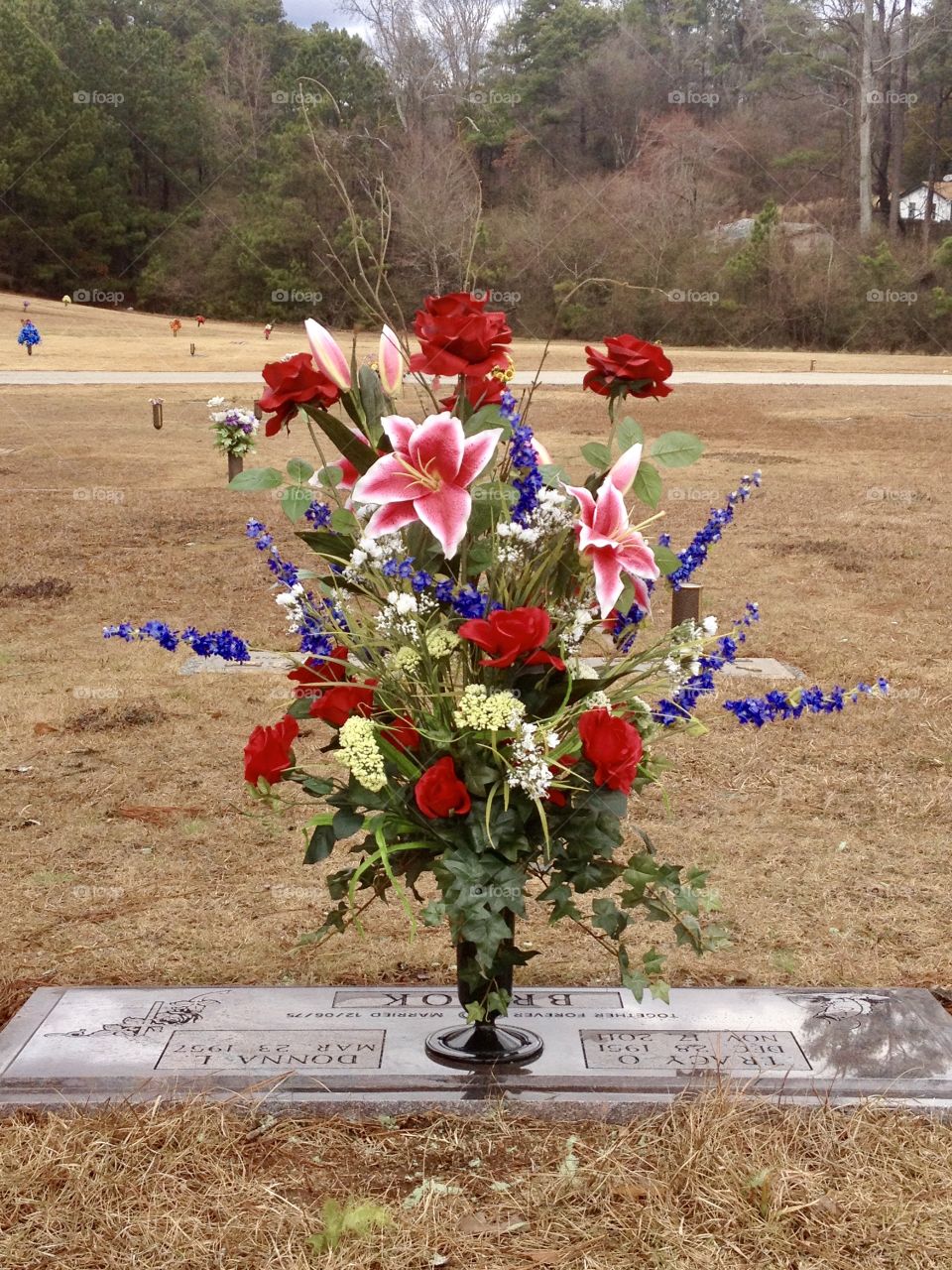 Grave flowers I made for my Father 