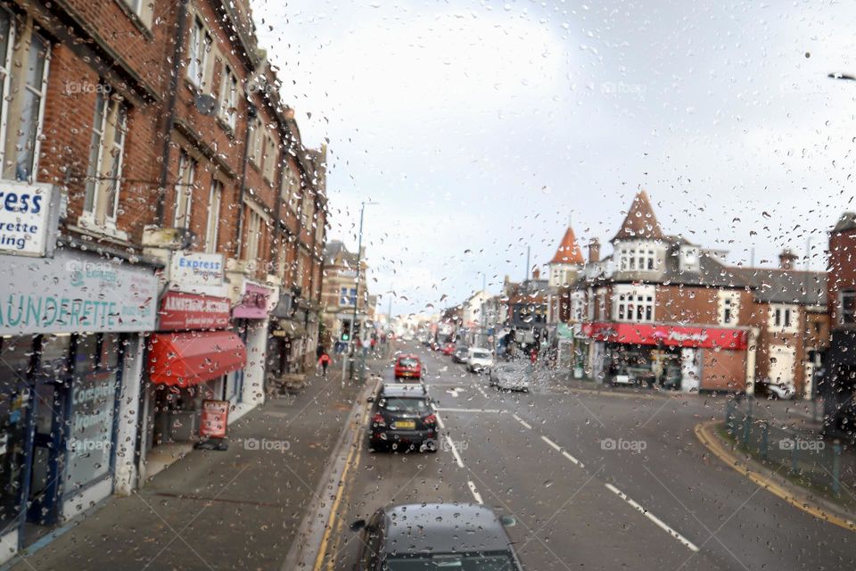 Street in the rain