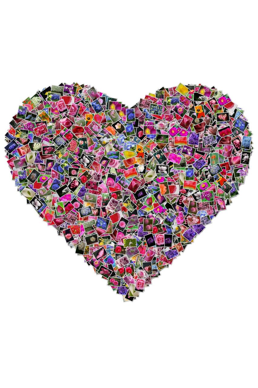 Collage heart