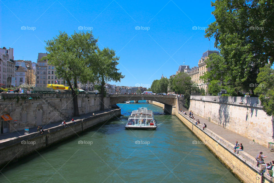 Rhine river in Paris