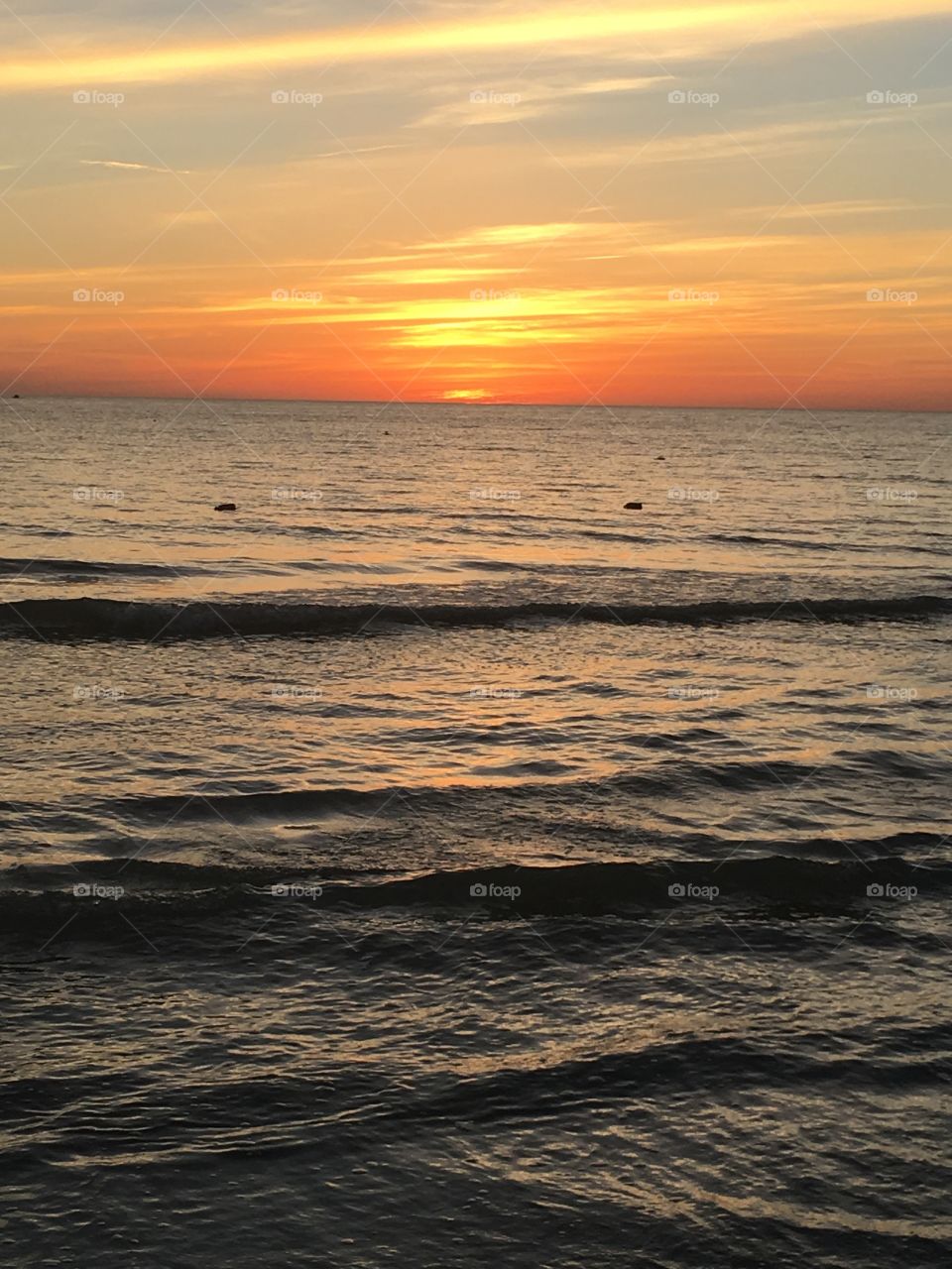 Florida sunset in January 