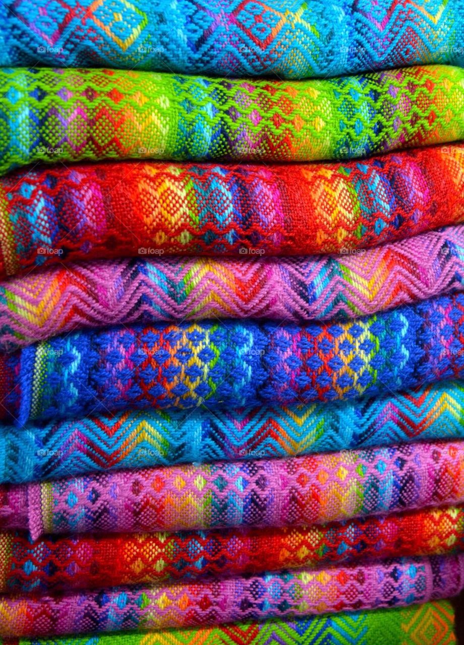 Colorful Peruvian textiles