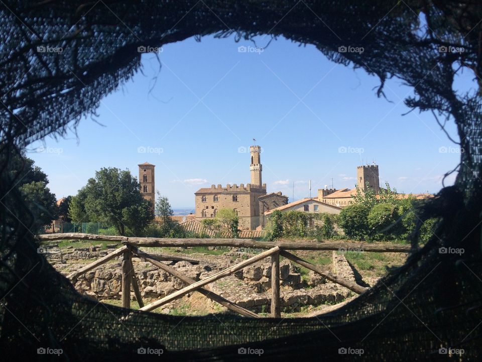 Hole with a view. Hole through Volterra 
