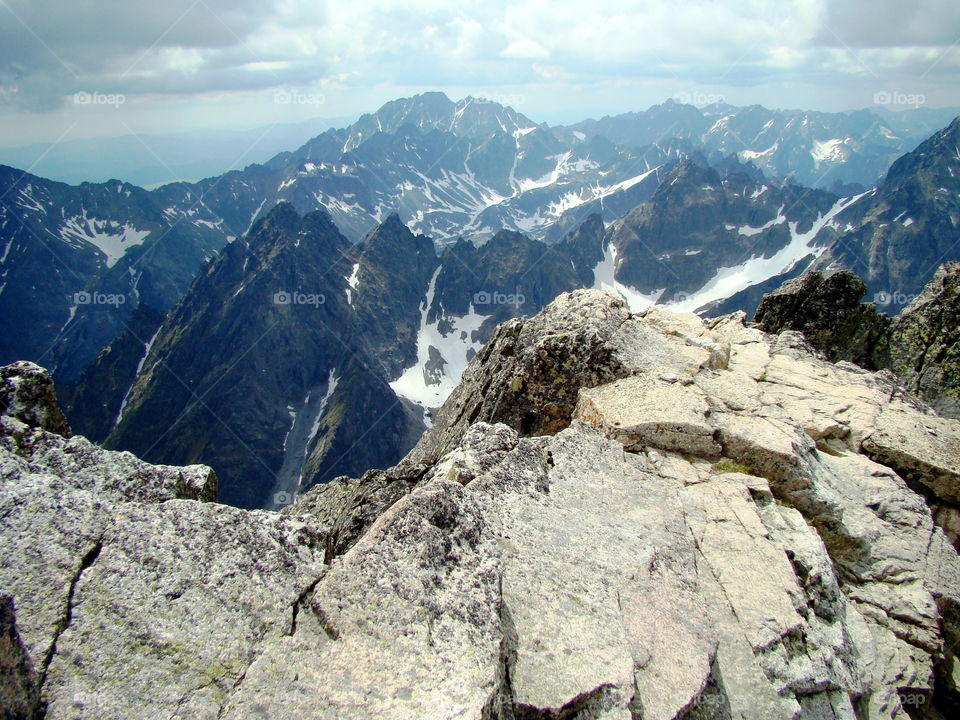 View from the Mount Łomnica.