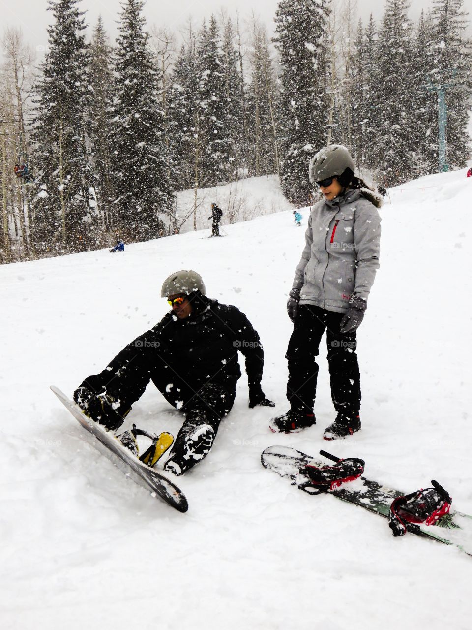 Learning to snowboard