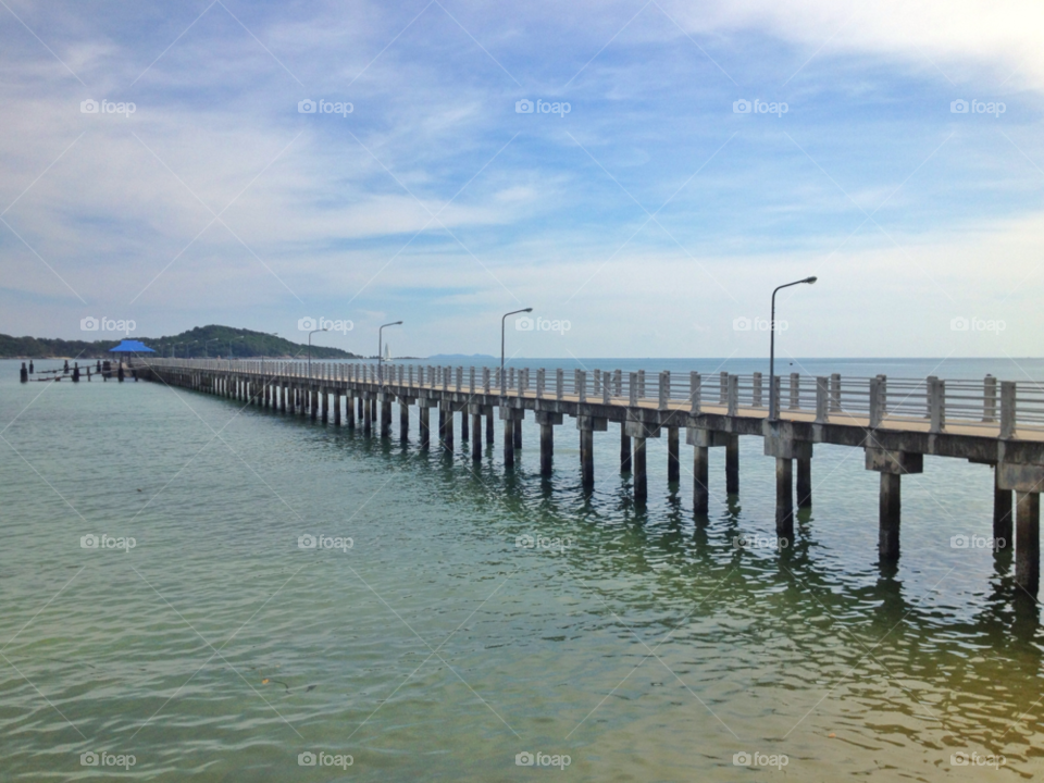 sky sea thailand pier by twilite