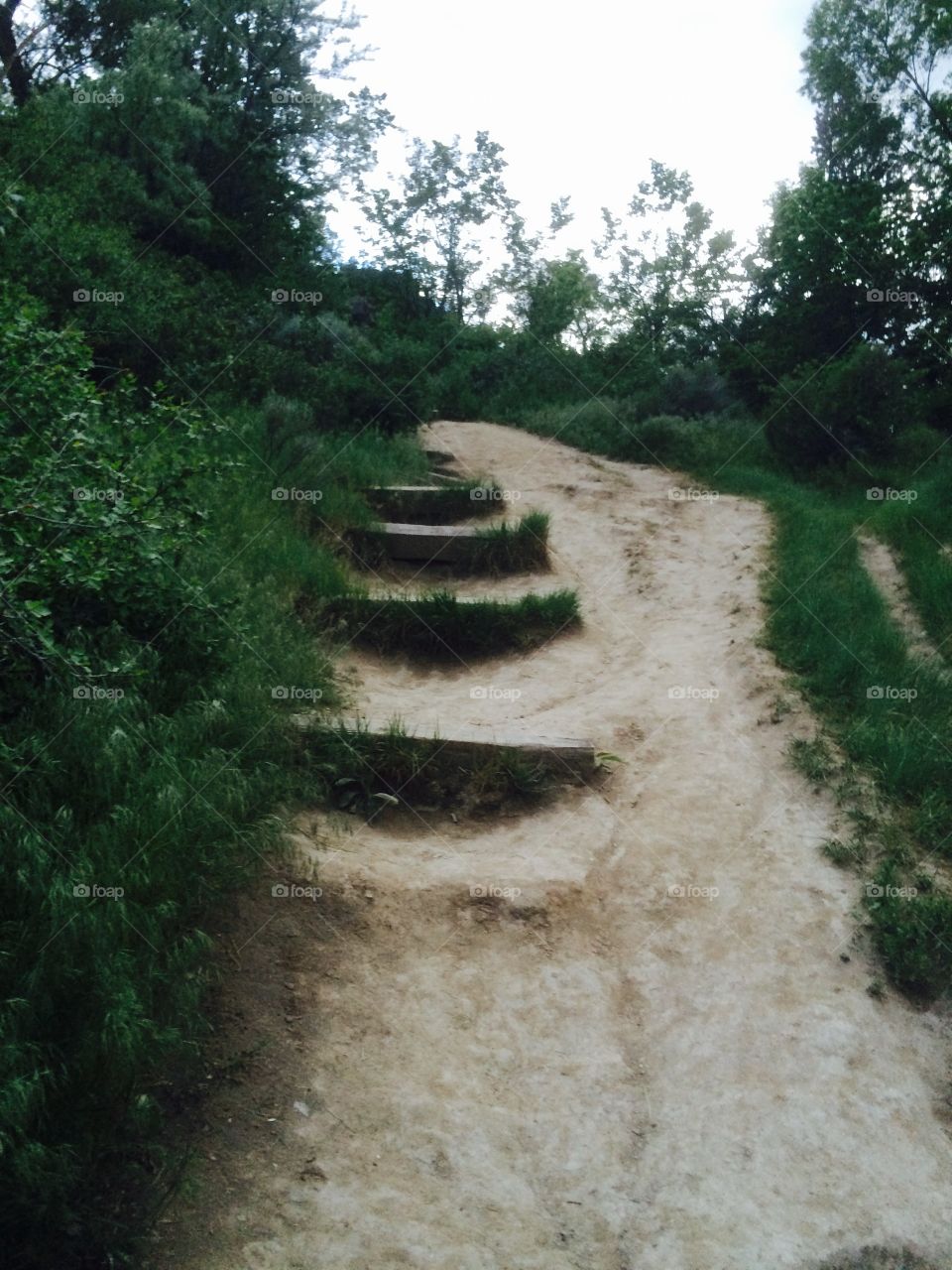 Pathway. Broken steps