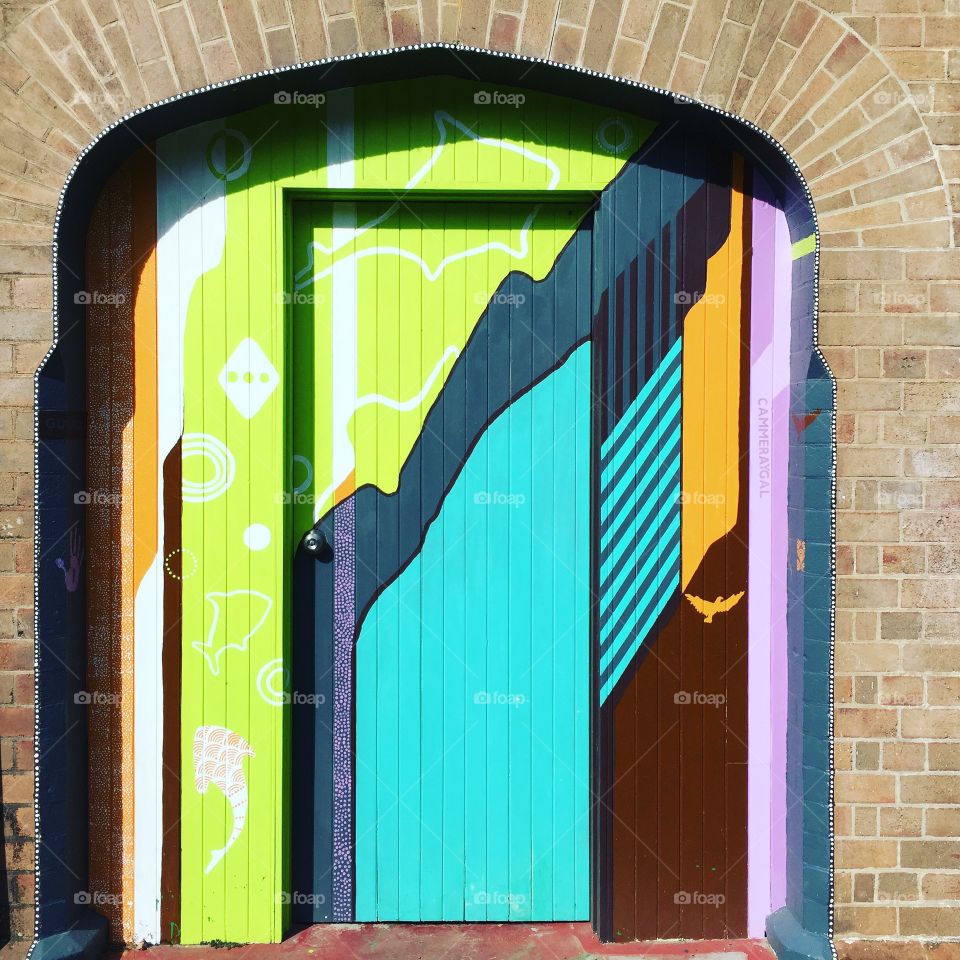Colourful door