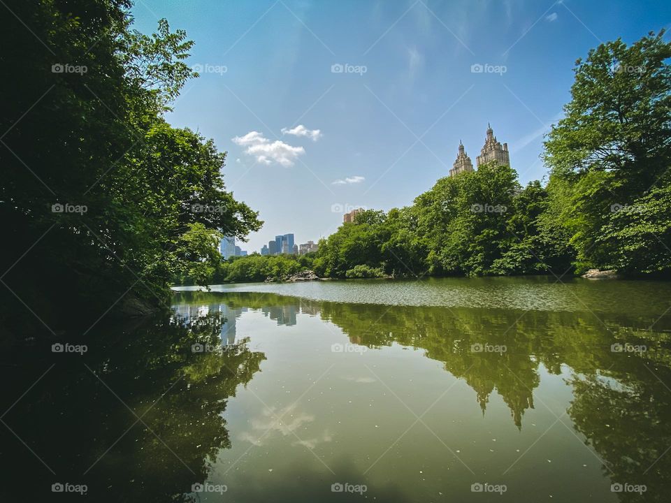 Upper West Side New York Central Park Lake United States.