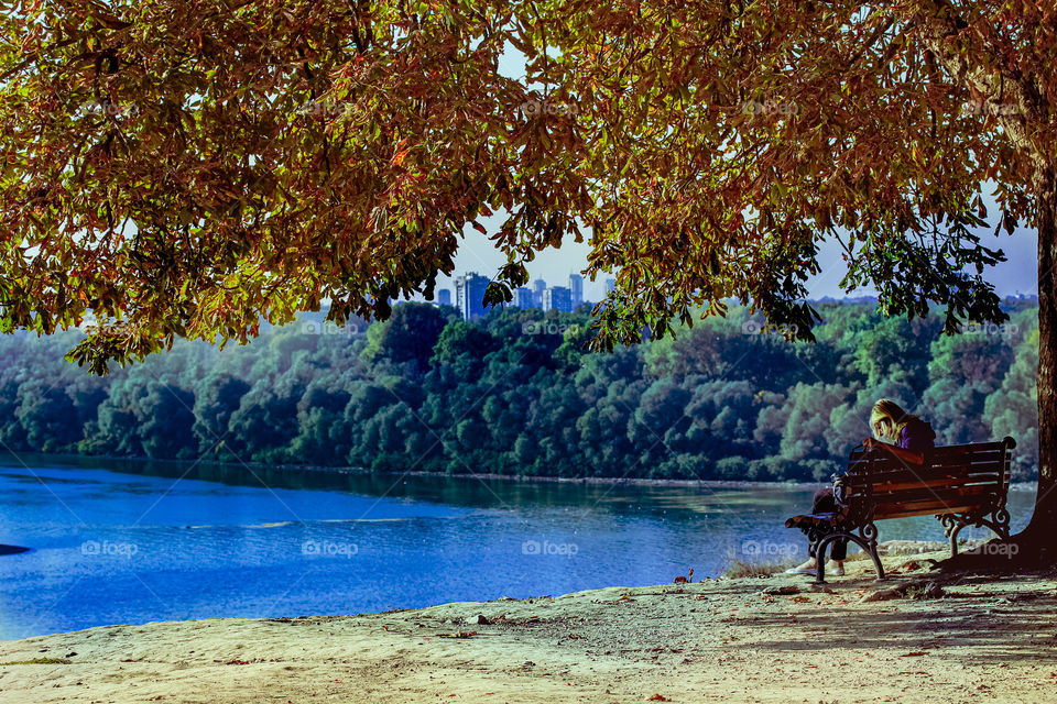 Look at the River crosspoint of River Danube and River Sava