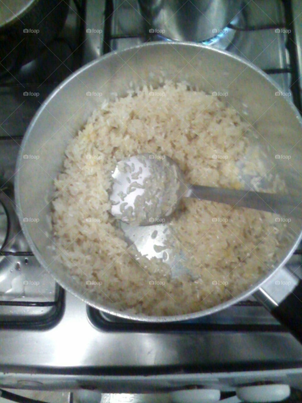 arroz fazendo