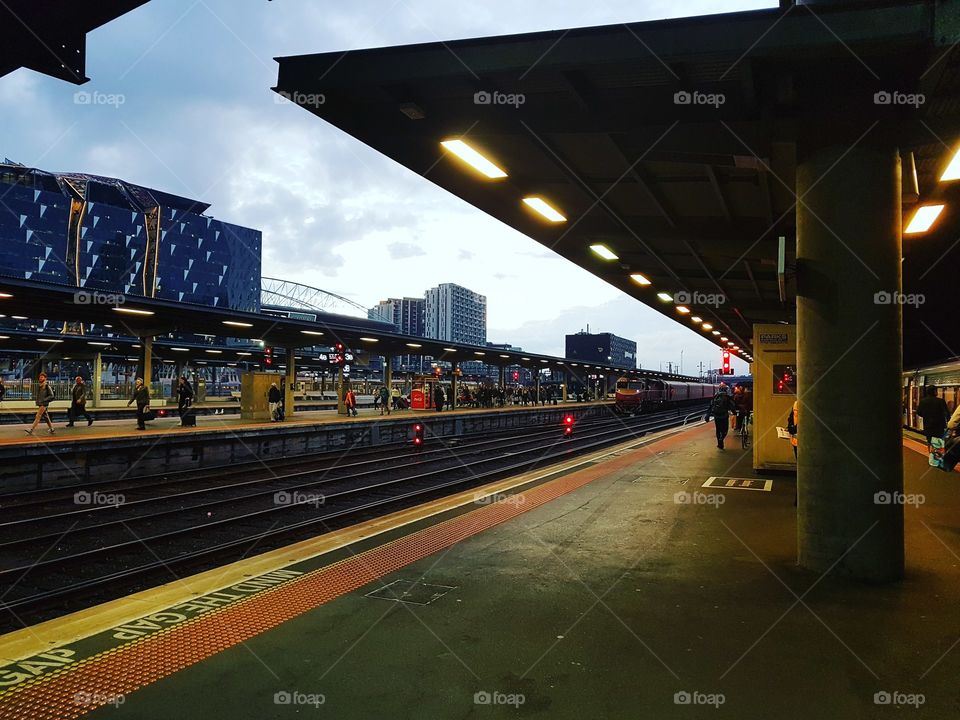 Southern Cross Station in Melbourne.