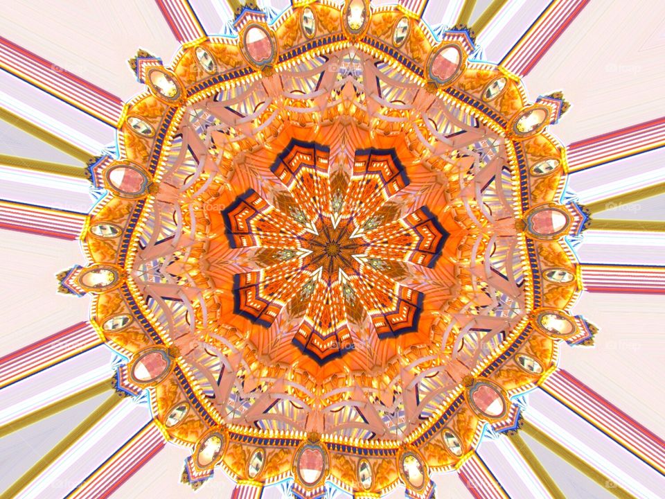 digital art Kaleidoscope carousel