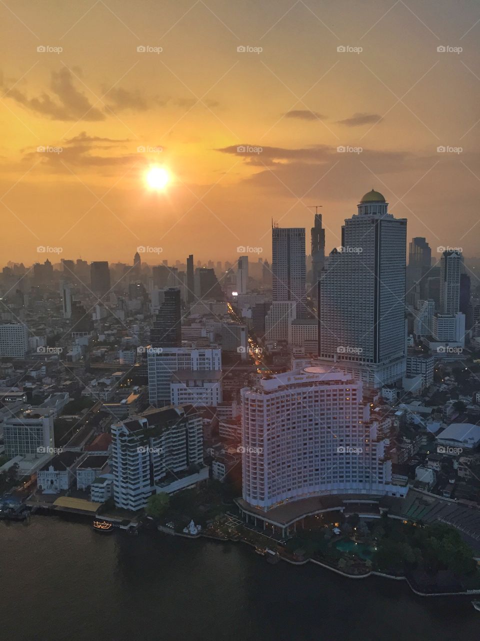 Sunrise over Bangkok