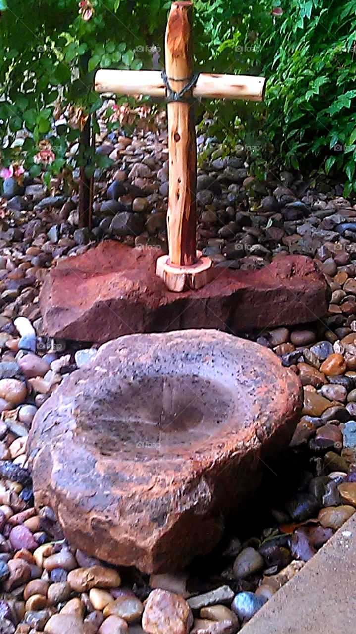 cross rock garden. i took this picture in my backyard studio