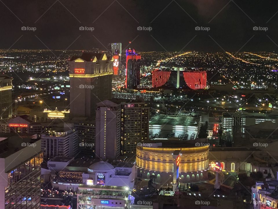 Las Vegas from the sky