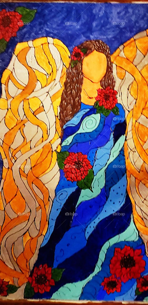 This is a painting of an angel I have done