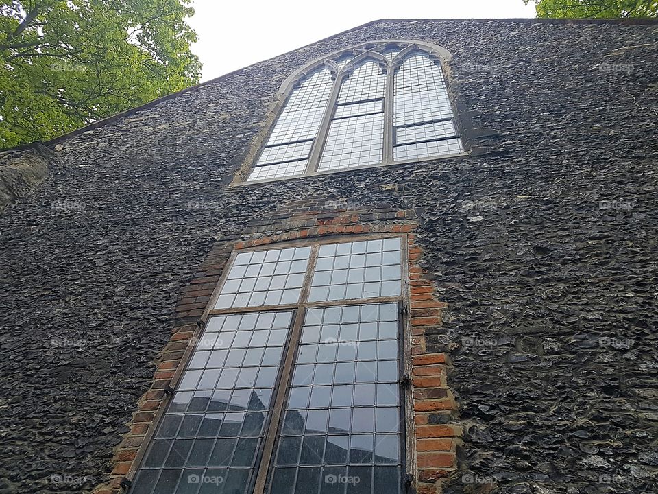 old house with large windows