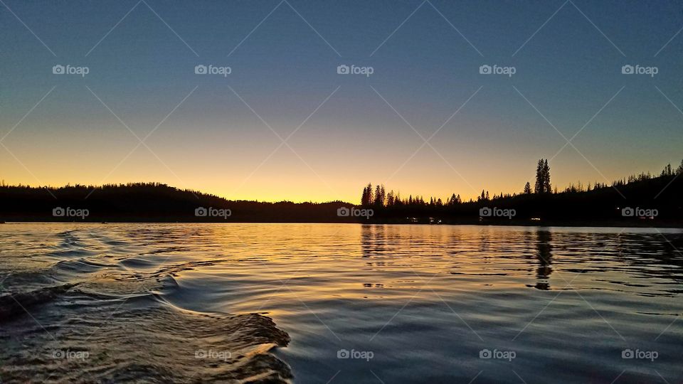 Mountain Lake sunset