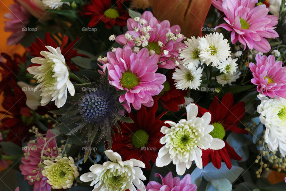 Gorgeous flower arrangement, pale pastel colours